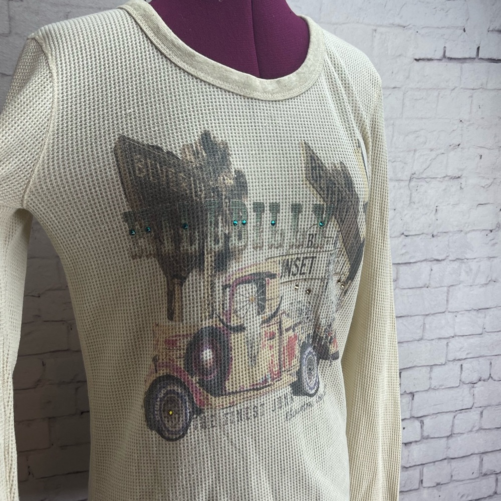 Alternative earth waffle knit thermal shirt size xl Beverly hillbilly